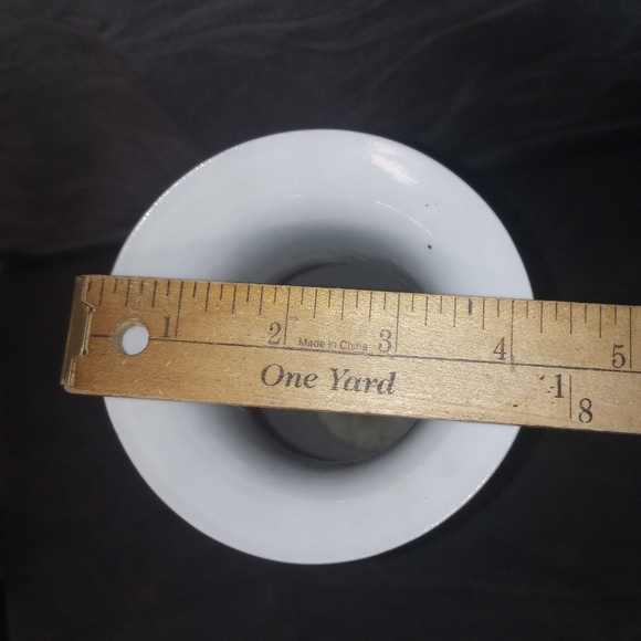 Vintage Chinoiserie Floral & Butterflies Ceramic Vase w Pink Green Accents EUC - Picture 11 of 11